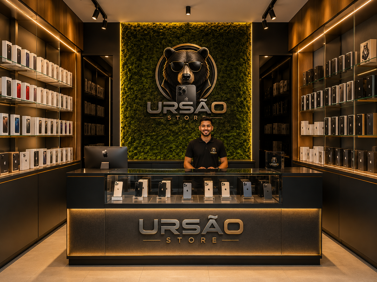 Interior da Ursão Store em Caraguatatuba